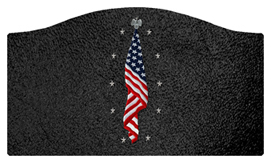 DASHELL-421-SH-BK Flag at Rest Shimmer Black